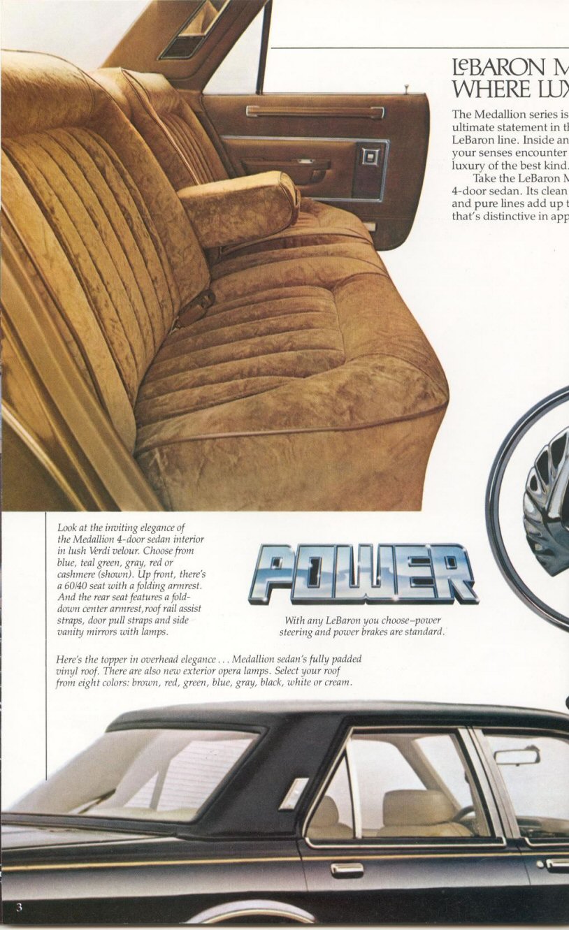 1979 Chrysler LeBaron Brochure Page 12